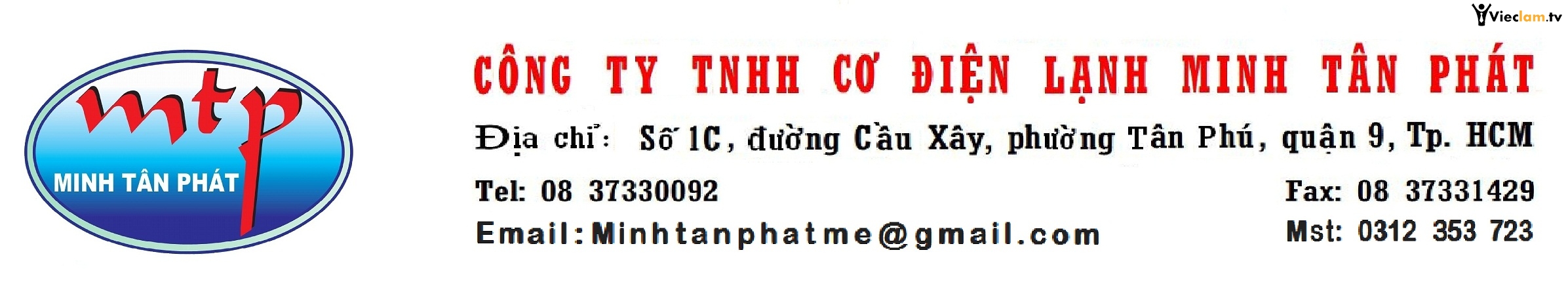 Logo Công ty TNHH Cơ điện lạnh Minh Tân Phát