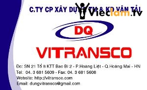 Logo Công ty CP XD TM và KD Vận tải Vitransco