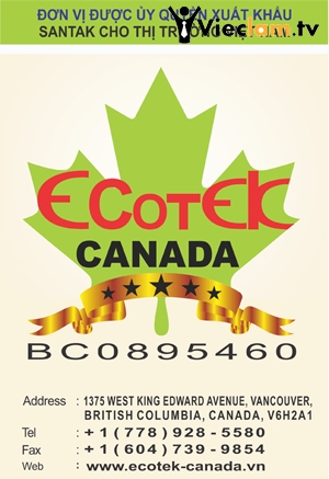 Logo Công ty TNHH Thương mại Nguyên Hà - Ecotek Canada