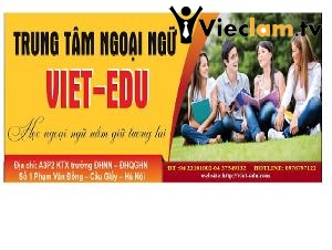 Logo Tt ngoại ngữ viet-edu