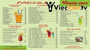 Logo Vitamin Store - Nước ép trái cây tươi và salad