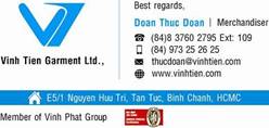 Logo Công ty TNHH XNK May Vinh Tiến