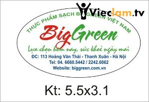 Logo Công ty TNHH thực phẩm sạch Biggreen Việt Nam