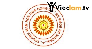 Logo Trường mầm non hoa hồng đỏ q7