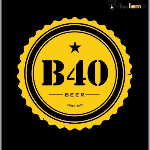 Logo B40 - Beer club " Ăn ngon - Ngồi đẹp - Giá vỉa hè"